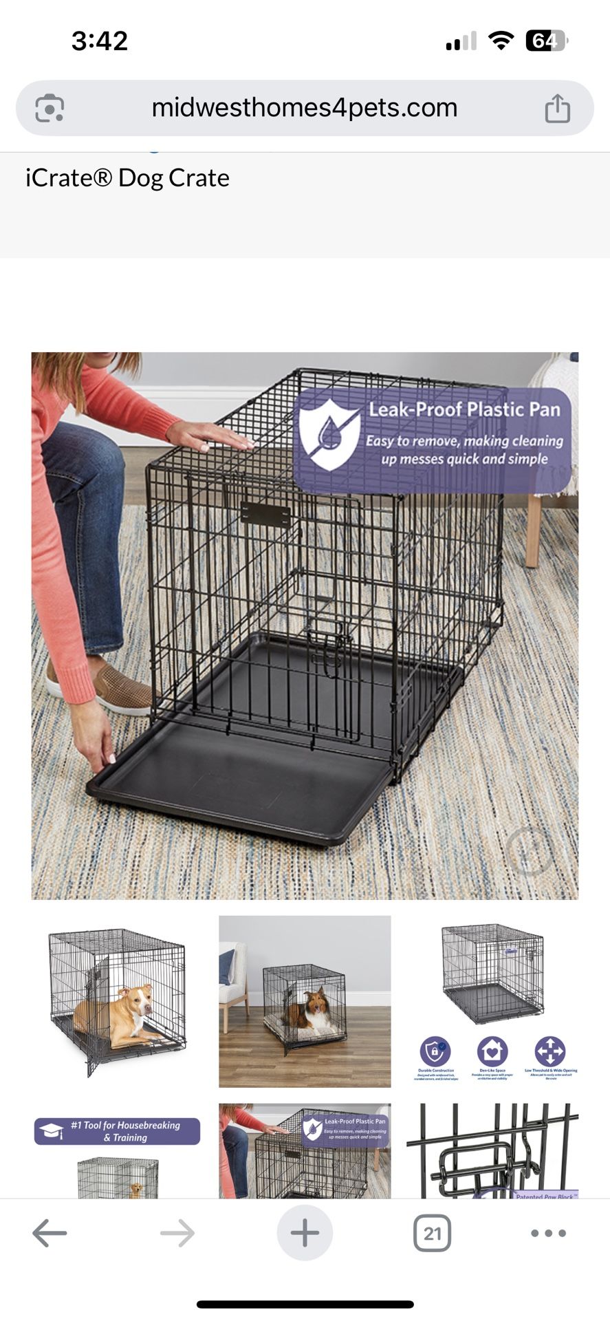 36 Inch Dog Crate
