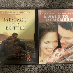 Message In A Bottle and A Walk To Remember dvds (READ DESCRIPTION )