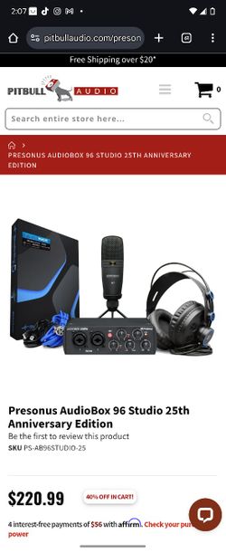 PreSonus M7 Studio Recording / Podcast Setup
