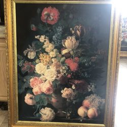Large Floral Picture Frame