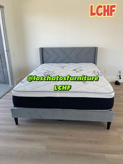 New bed frame and mattress queen size