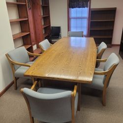 OFFICE DESK AND CHAIRS 