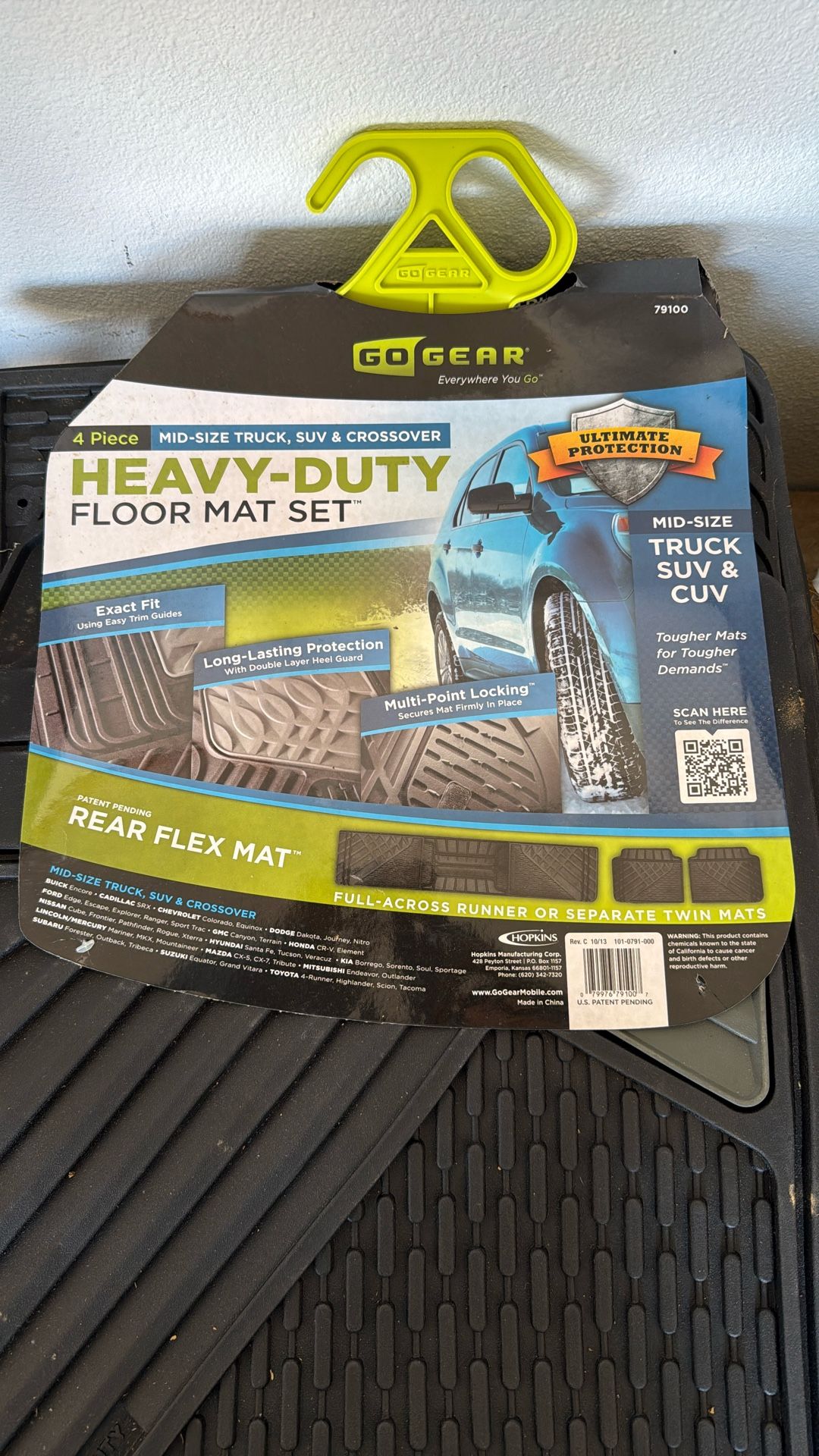 Mid Size Black Heavy Duty Floor Mats