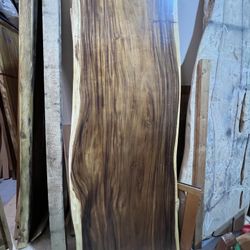 Suar Wood Live Edge Tables From Bali Indonesia 98” Long X 31.5” - 37” Wide X 3” Thick
