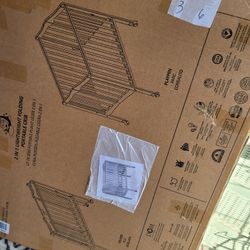 Brand New Gray Portable Crib