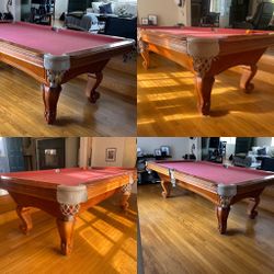 SALE! 8ft Pool Table- Free Pro Delivery- New Any Color Felt