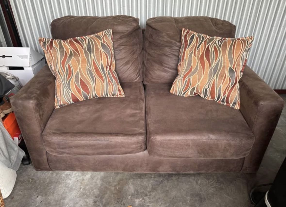 Brown Loveseat