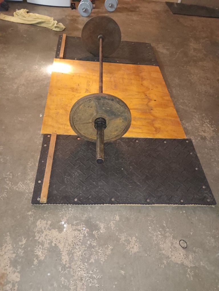 Weights With deadlift Platform 