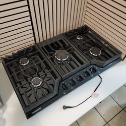 New Tabletop Cooktop Stove Built-in Gas 36inches Cut Out, Brand New 5 Burners Frigidaire - Grills Included Cooktop Gas Stove 