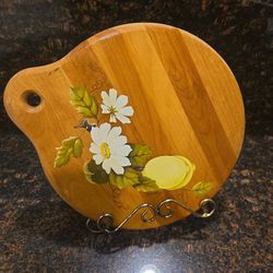 Lemon Kitchen Decor – Hand Painted Wooden Board