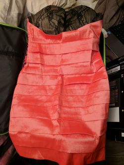 Small pink and black dress