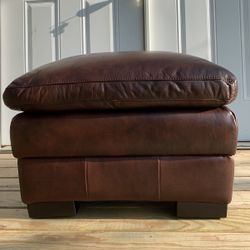 Brand New Leather Ottoman