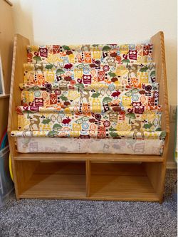 Children’s Wooden Bookshelf and Toy Storage