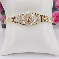 Divino Niño Pulsera Chupa De Oro 18k/Bracelet Gold Plated 18k