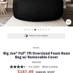 Big Joe-Oversized Bean Bag Chair