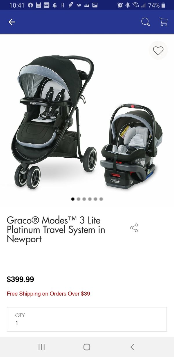  Graco Modes 3 Lite Platinum Baby Travel System with 