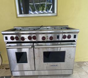 Wolf 48 “ Gas Range w/Convection Oven For Parts