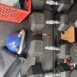 Dumbbells Hex 45lbs and 40lbs pair