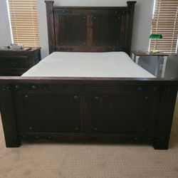 Queen Size Bed, Matress, and Frame