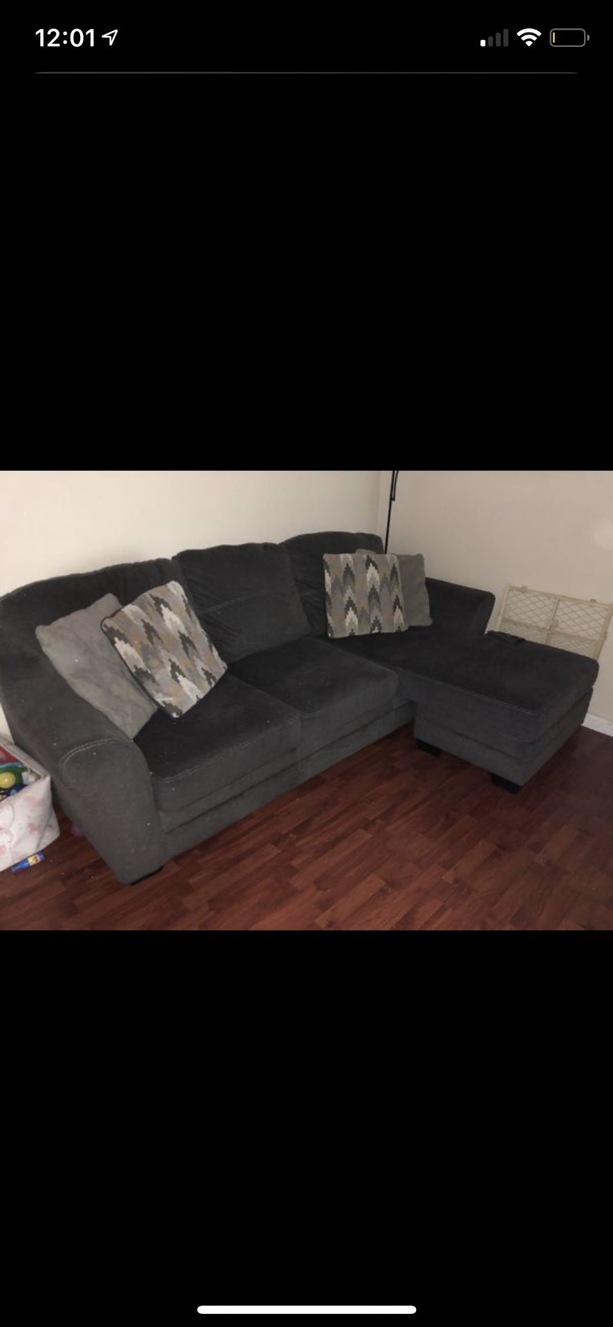 Charcoal Grey Sectional Sofa Couch