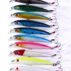 Fishing Lures Wobbler 10 Pack Lot