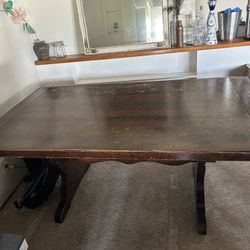 Solid Wood Table Seats Six