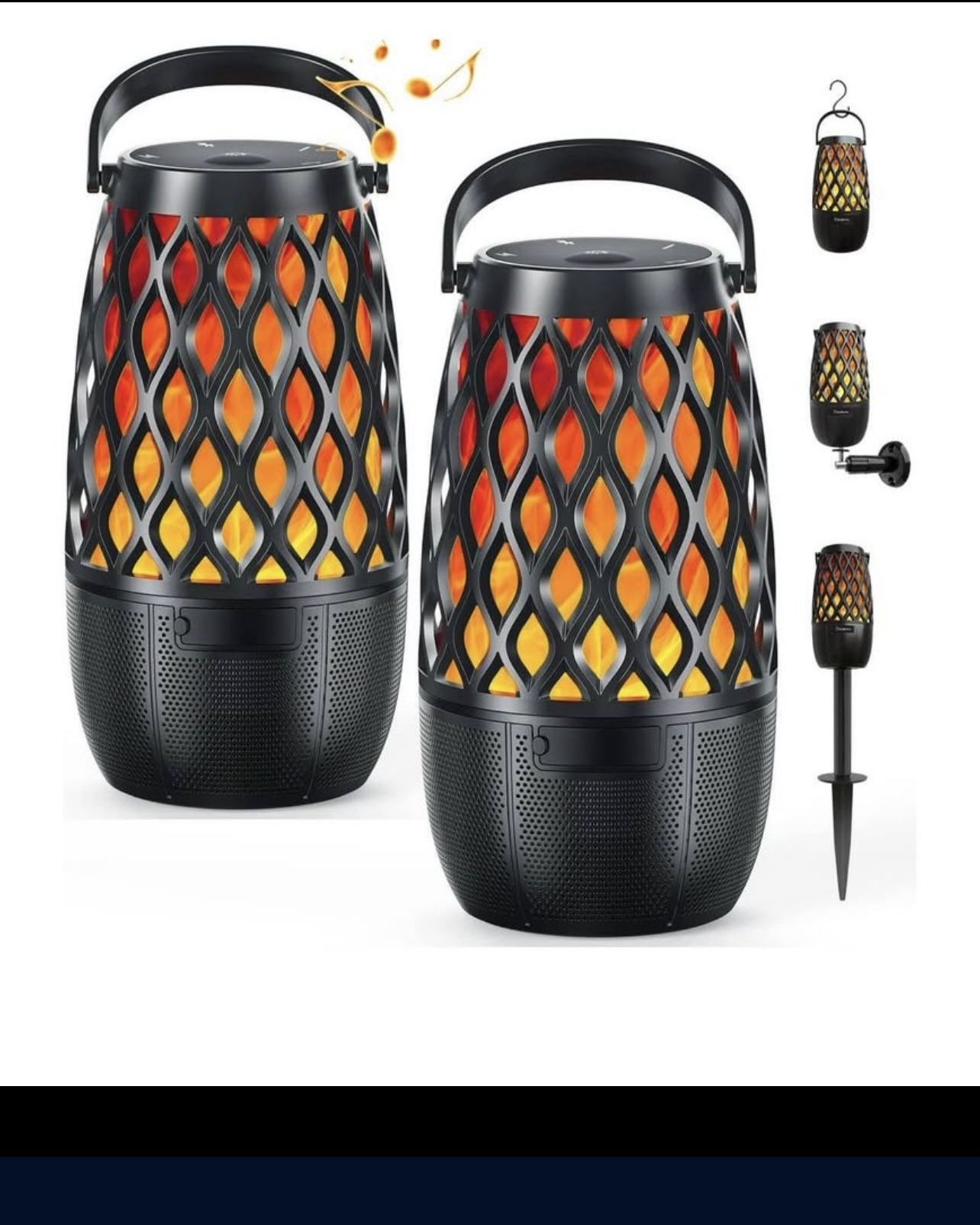 2 Pack DBSOARS Outdoor Torch Bluetooth Speaker