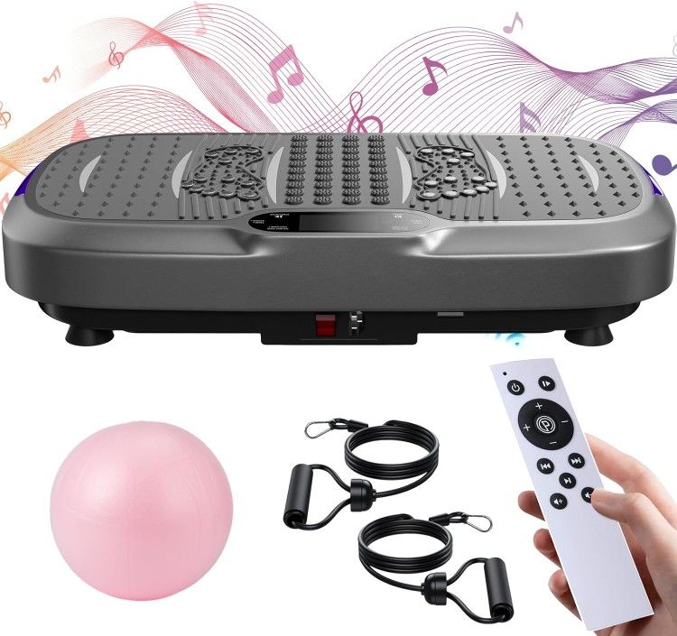 Vibration Plate Vibration Plate for Lymphatic Drainage Whole Body Workout Vibration Platform Machine for Weight Loss Home Gym Fitness Exercise Equi