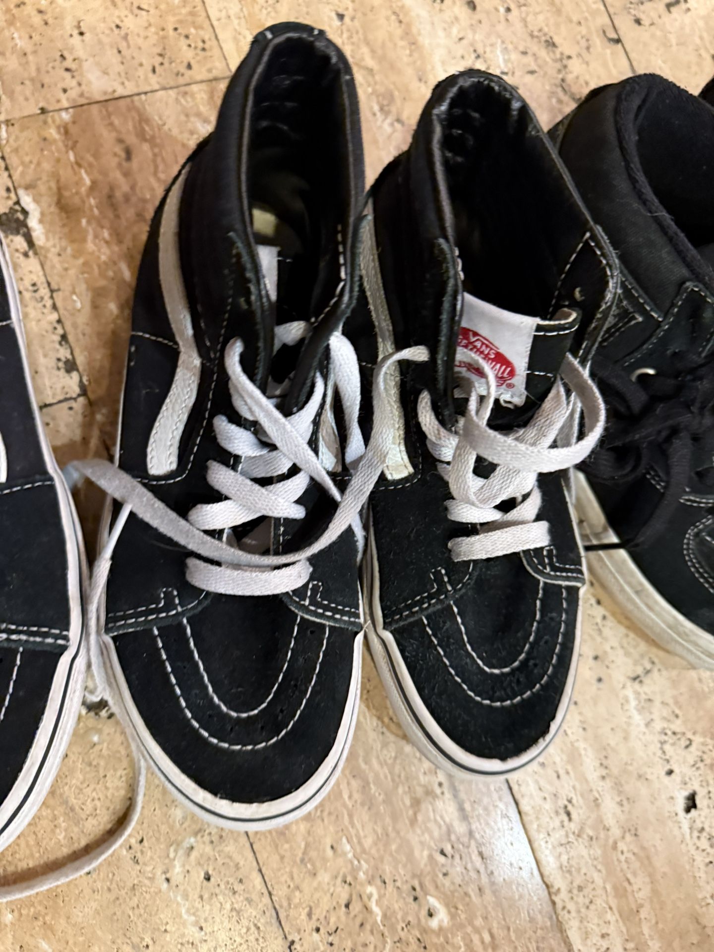 Vans 4 pairs size 2 and 3