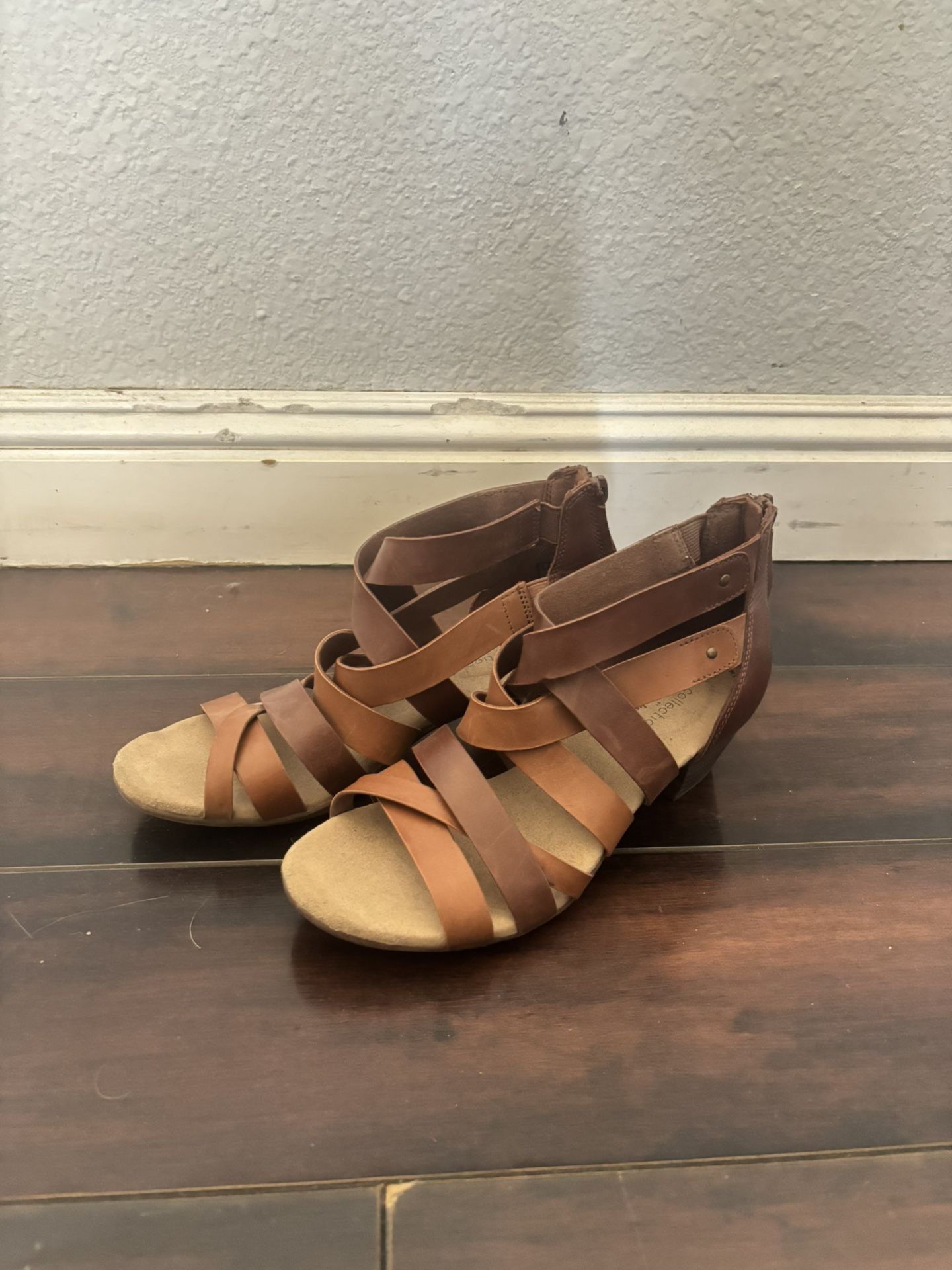 Sandal Heel with Leather