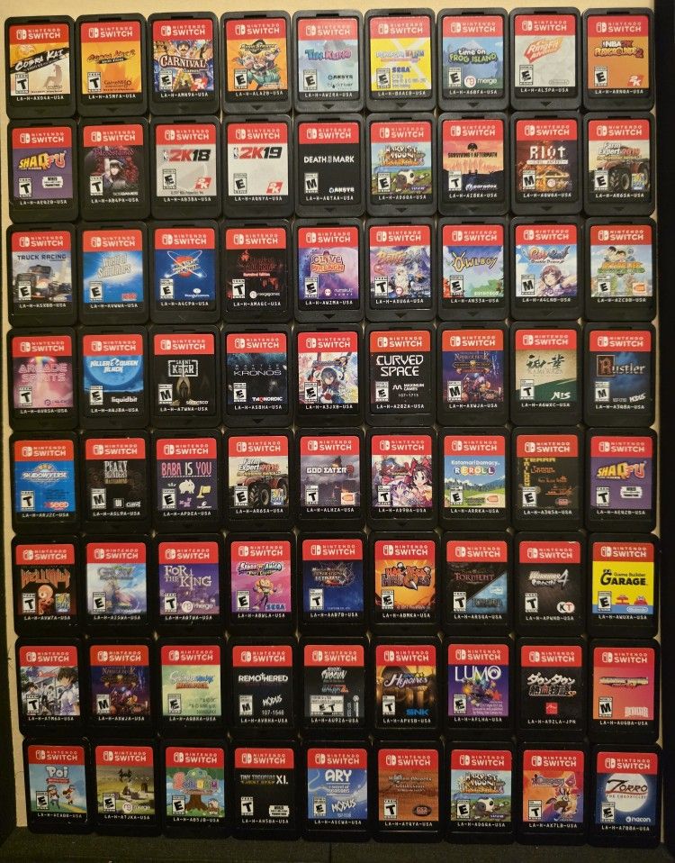 Nintendo Switch games (No Cases)