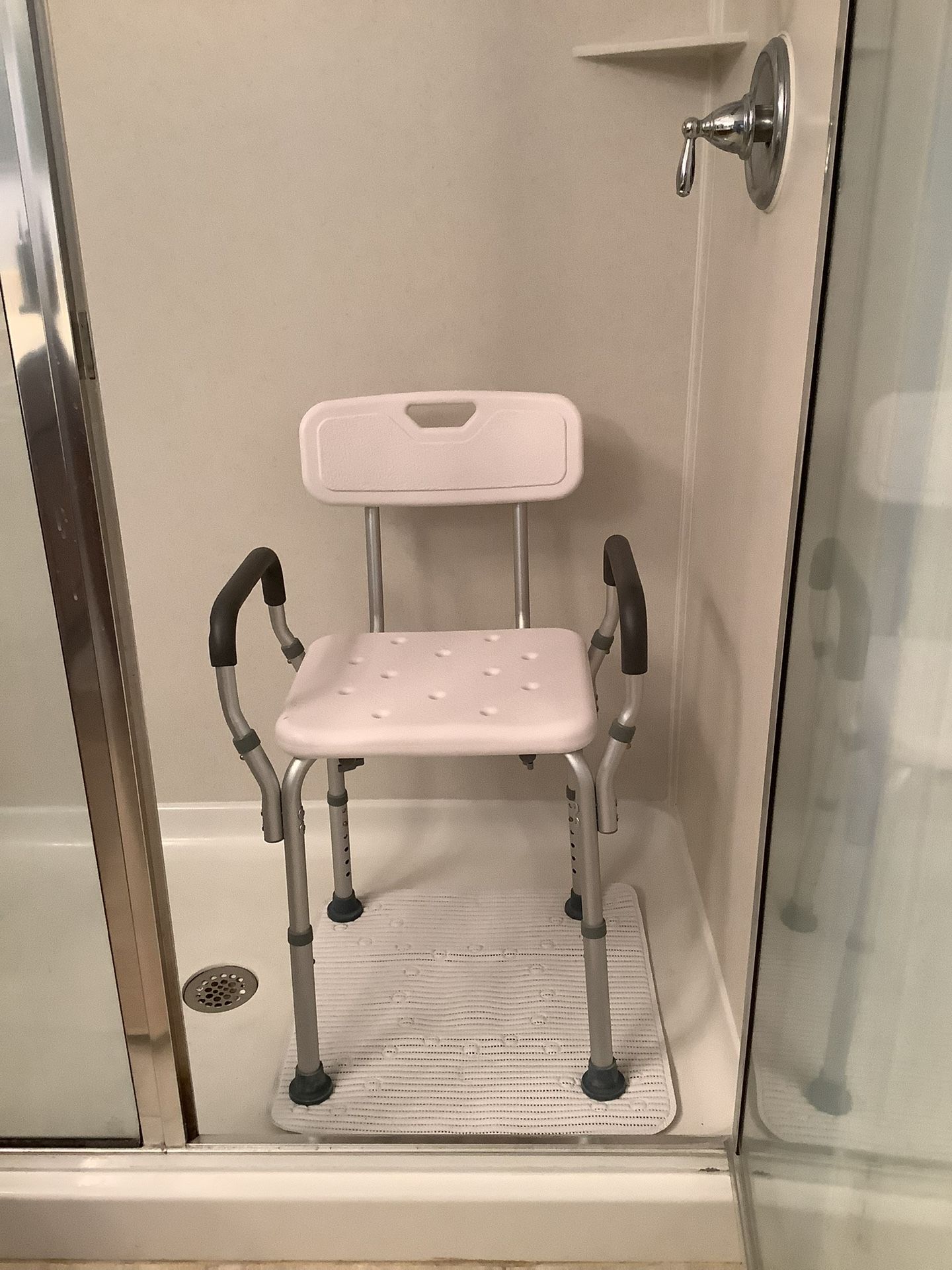 Shower Bench With Arms & Back (Used Twice) $25