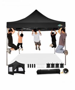 10x10 Heavy Duty Pop up Canopy Tent with Sidewalls Commercial Canopy