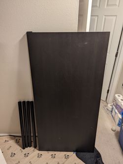 IKEA LINNMON Tabletop Desk with legs, black-brown, 59x 29.5"