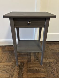 IKEA Hemnes Nightstand, Dark Gray Stained
