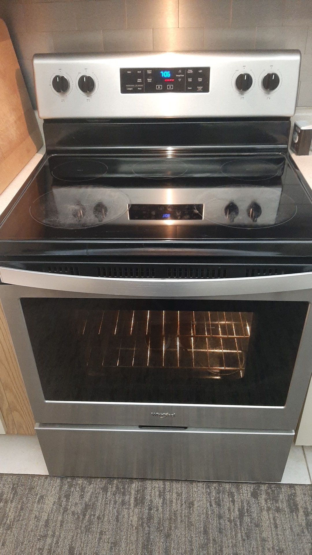 Whirlpool stove stainless steel 2 years old just bought a new stove with built in air fryer
