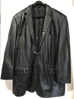 New! Alfani Leather Jacket