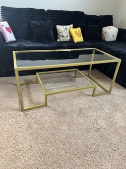 Gold Coffee Table 