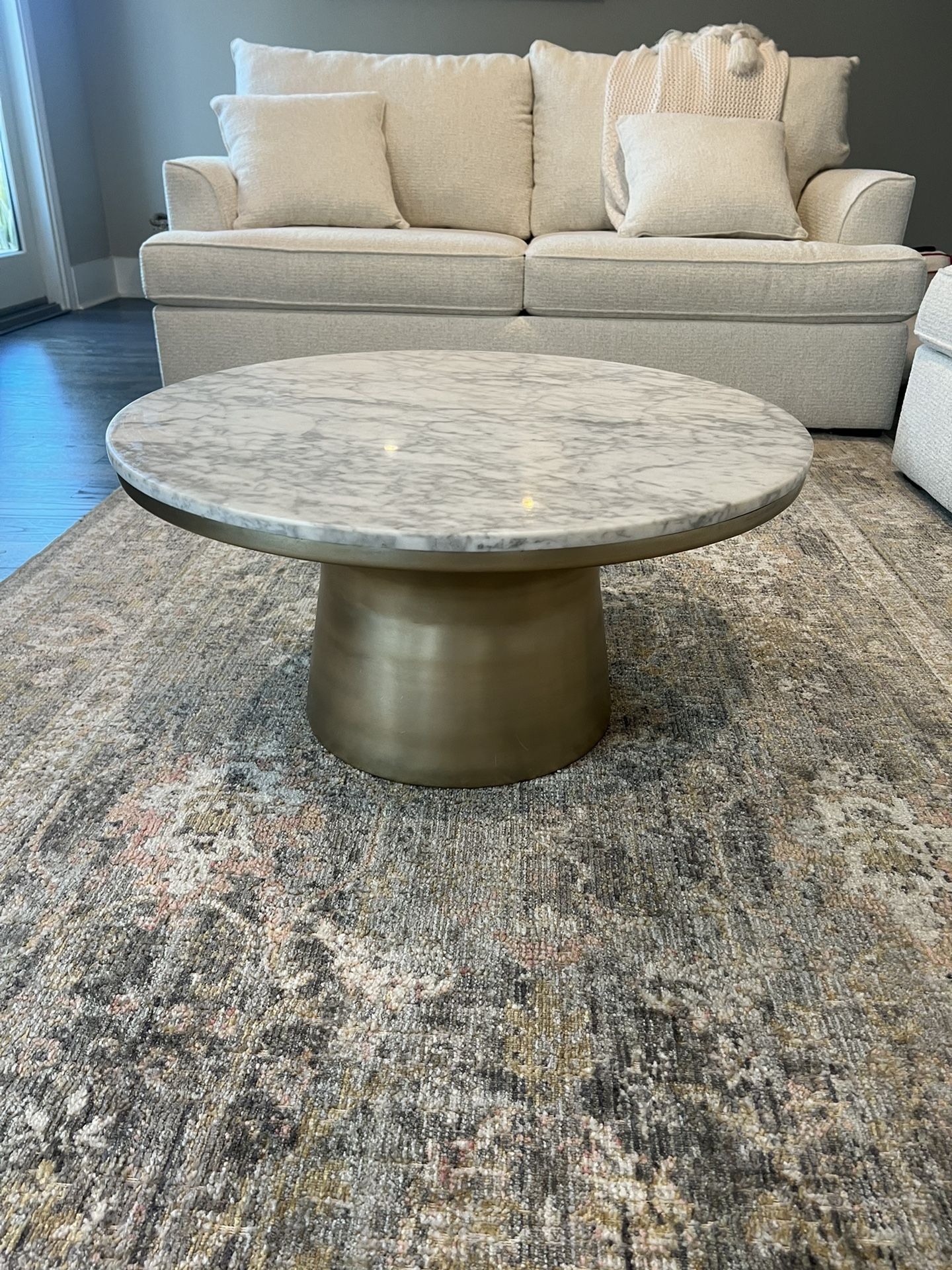 West Elm Carrara Marble Coffee Table