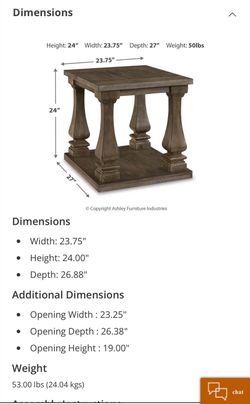 Side table brand new - unused - $69