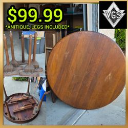 *ANTIQUE* HIGH QUALITY TABLE (LEGS INCLUDED)