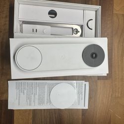Google Nest Doorbell (Battery) - Smart Wi-Fi Video Doorbell Camera - Snow
