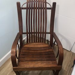BYERS MADE BENTWOOD AMISH  ROCKING CHAIR VINTAGE WOOD