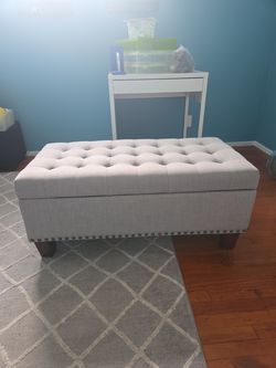 Gray Ottoman