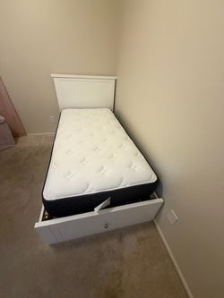 Twin bed and frame