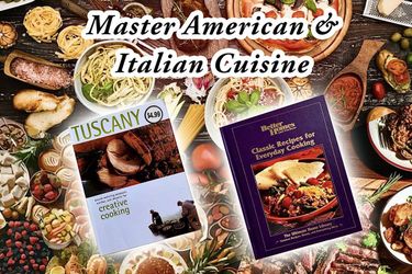 Master Italian & American Cuisine - 2 Must have Cookbooks!