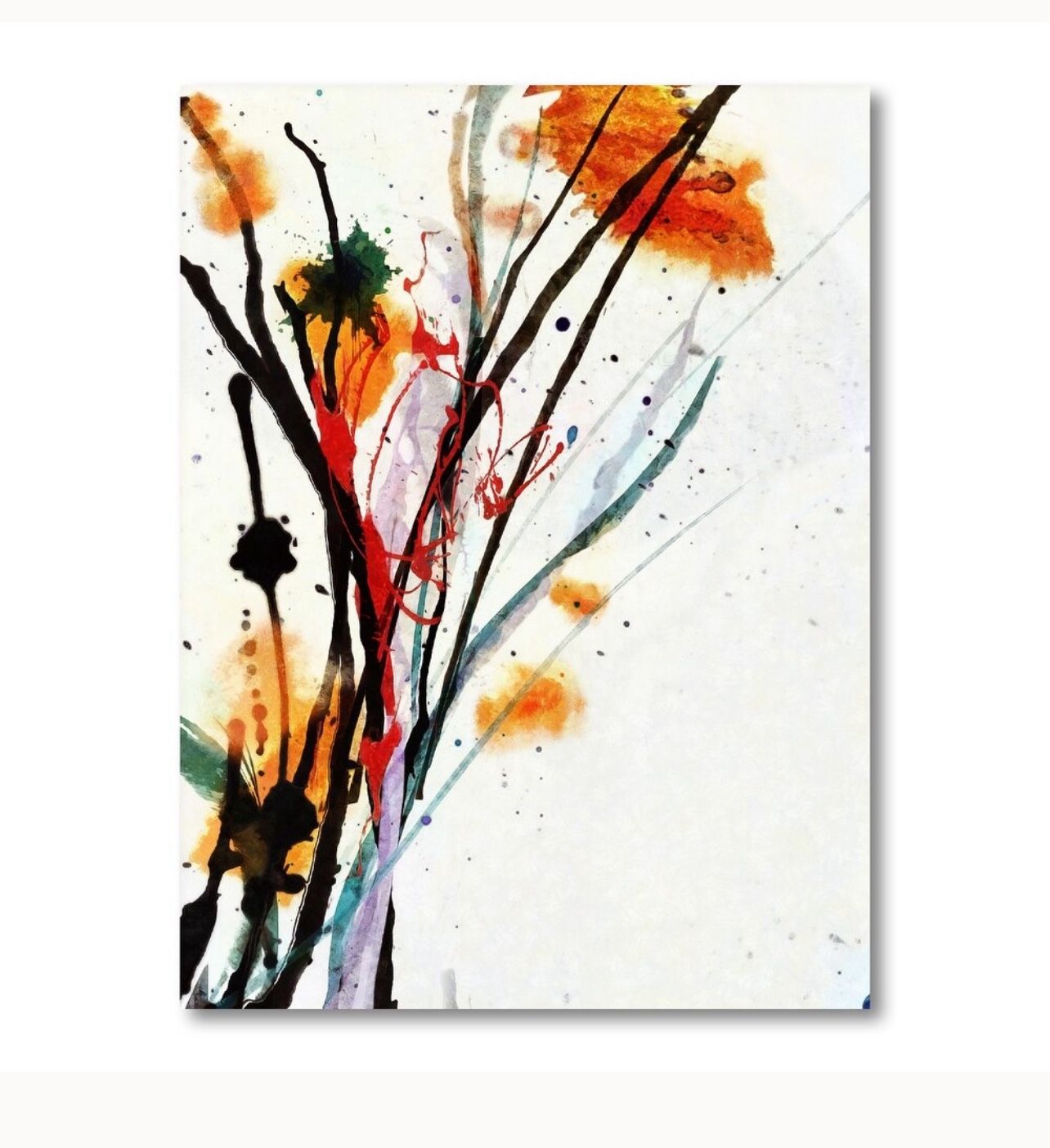 Abstract Flowers Canvas 30inch X 40inch $65