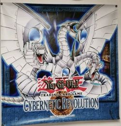 Yugioh Gx Cybernetic Revolution Vinyl Poster CRV Hanger Cyber End Dragon Yugioh