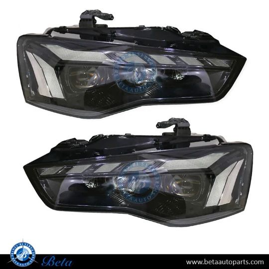 OEM Audi Bi-Xenon Headlight Set - Left & Right - Fits 2012-2016 A5/S5/RS5 Facelift (8T)