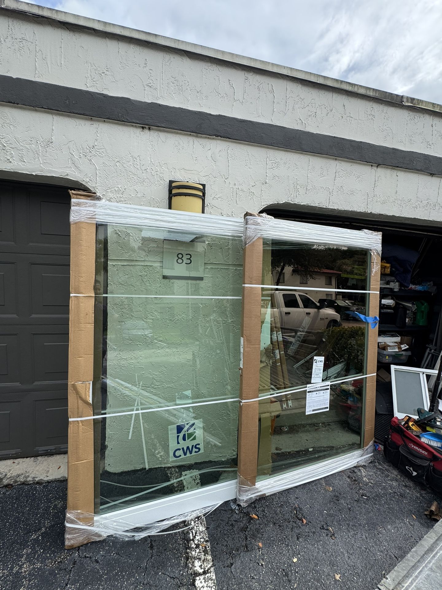 96x80 CWS Impact Sliding Glass Door